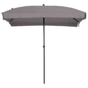 Madison Guarda-chuva Patmos Luxe rectangular 210x140 cm cinza taupé D