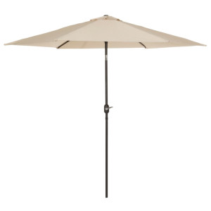 Madison Guarda-chuva Tenerife redonda de cor crua 300 cm D
