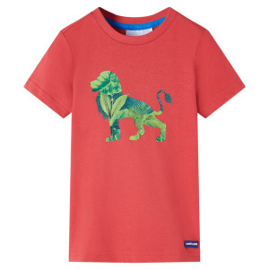 Camiseta infantil color rojo 116 D