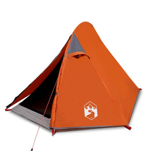 Tienda de campaña 2 personas tafetán 185T gris y naranja H