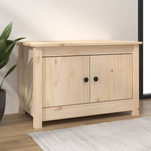 Mueble zapatero de madera maciza de pino 70x38x45.5 cm D