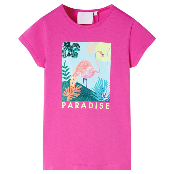 Camiseta infantil rosa oscuro 140 D