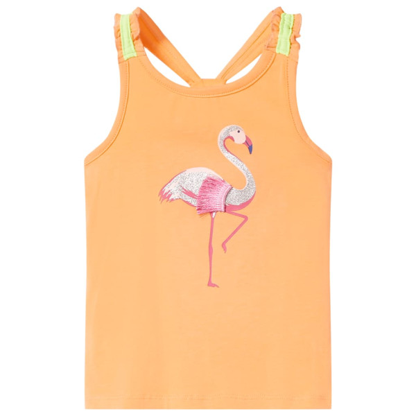 Camiseta de tirantes infantil naranja 116 D