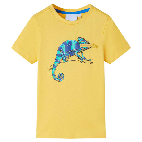 Camiseta infantil de manga corta ocre claro 92 D