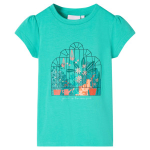 Camiseta infantil verde 116 D