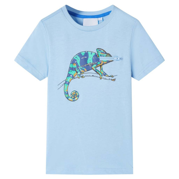 Camiseta infantil de manga corta azul claro 92 D