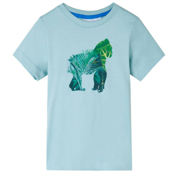 Camiseta infantil aguamarina claro 104 D