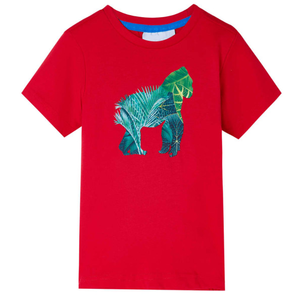 Camiseta infantil color rojo 128 D