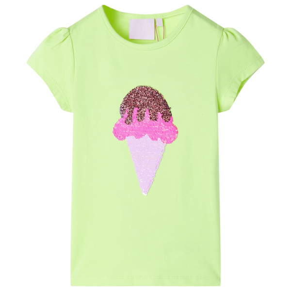 Camiseta infantil amarelo neon 116 D