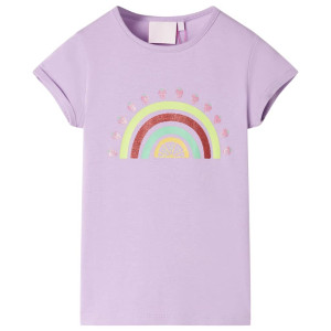 Camiseta para niños lila 128 D