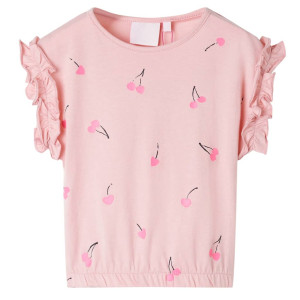 Camiseta infantil rosa claro 140 D