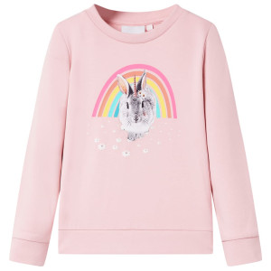 Sudadera infantil rosa claro 128 D