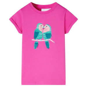 Camiseta infantil rosa oscuro 116 D