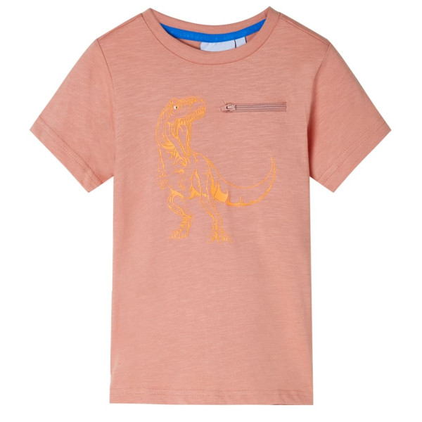 Camiseta infantil manga curta laranja claro 140 D