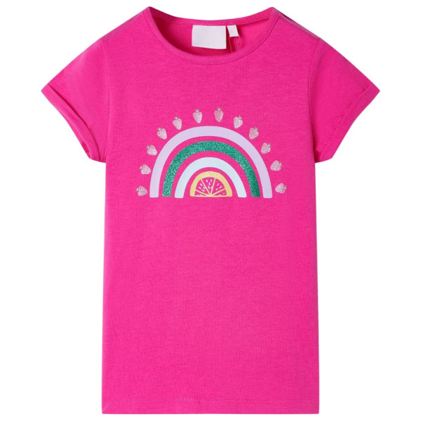 Camiseta infantil rosa oscuro 128 D