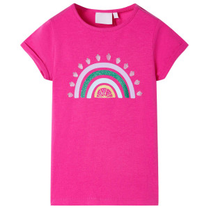 T-shirt infantil rosa escuro 104 D