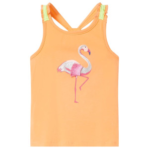 Camiseta de tirantes infantil naranja 104 D