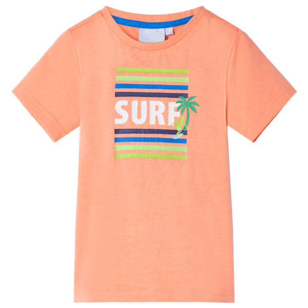 Bebê t-shirt laranja neon 128 D