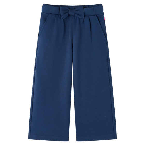 Pantalón para niños con perneras anchas azul marino 140 D