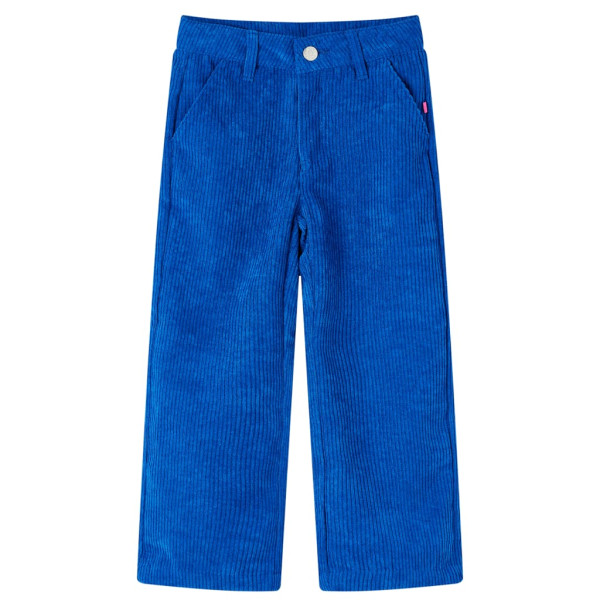 Pantalón para niños pana azul cobalto 92 D