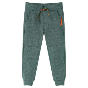 Pantalones de chándal para niños verde oscuro 104 D