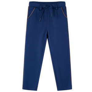 Pantalones para niños con cordón azul marino 104 D