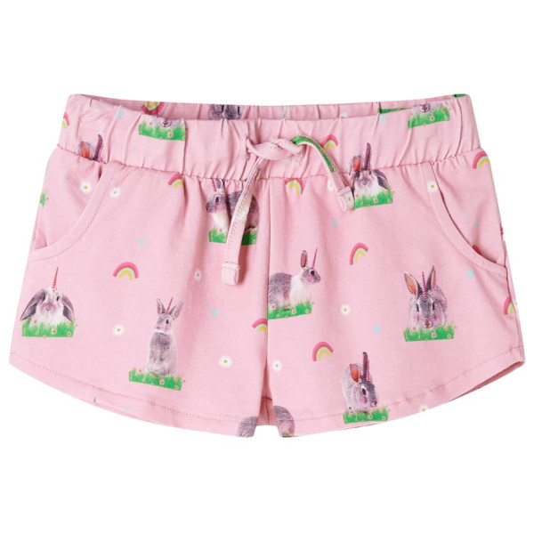 Pantalones cortos para niños con cordón rosa claro 92 D