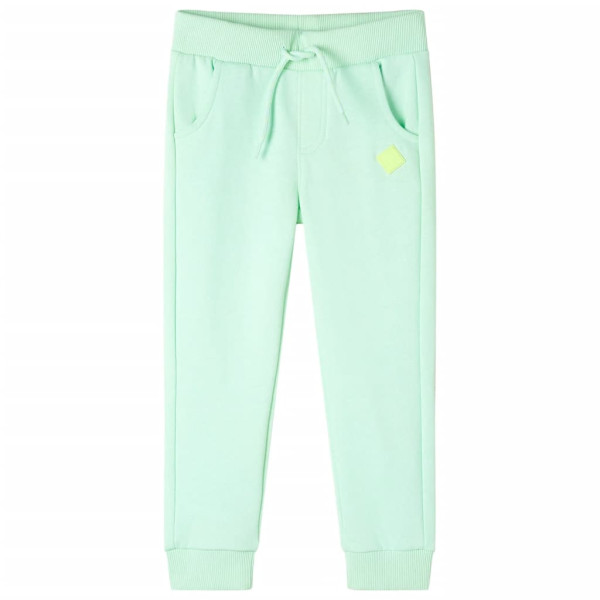 Pantalones de chándal para niños verde brillante 116 D