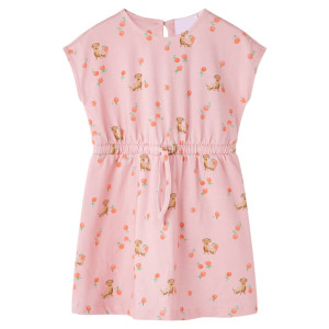 Vestido infantil com cordão laranja claro 92 D