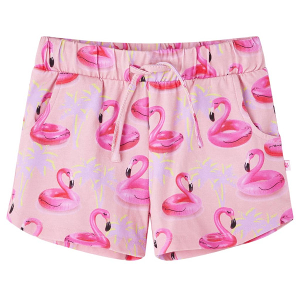 Pantalones cortos para niños con cordón rosa claro 104 D