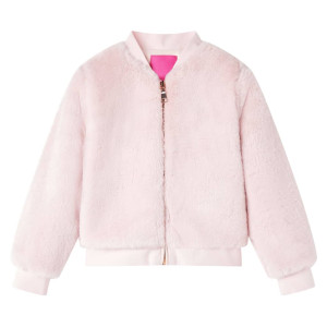 Chaqueta para niños cuero sintético rosa suave 92 D