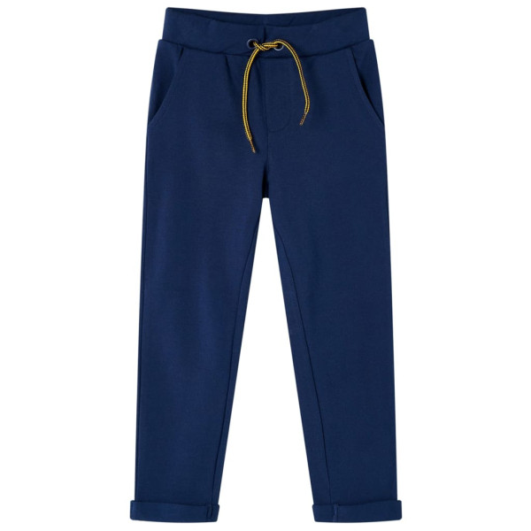 Pantalones para niños con cordón azul marino 116 D