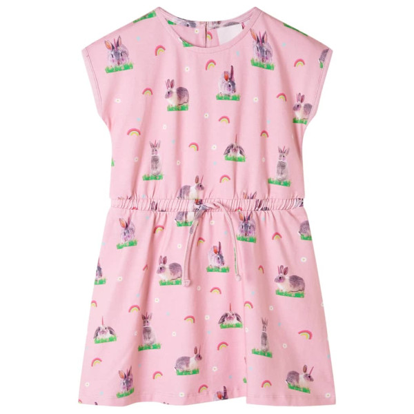 Vestido infantil rosa claro 128 D