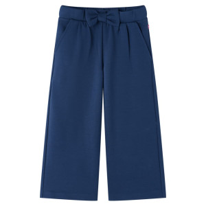 Pantalón para niños con perneras anchas azul marino 128 D