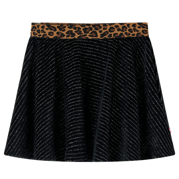 Falda para niños con cinturilla de leopardo negro 92 D