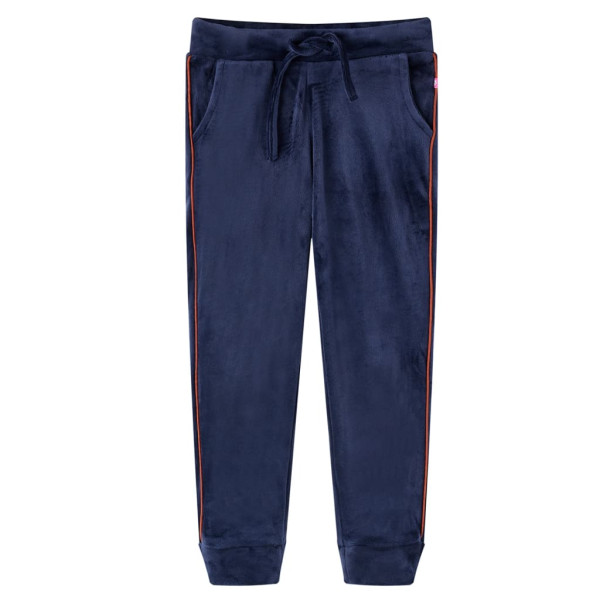 Calça de moletom infantil azul marinho 104 D