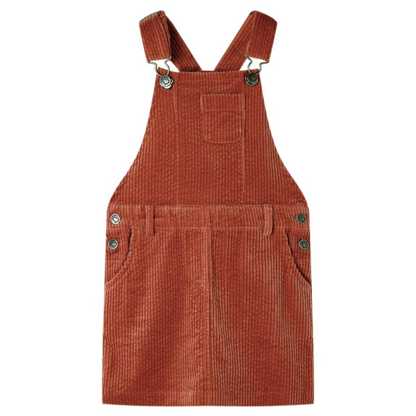 Vestido infantil de veludo conhaque 92 D