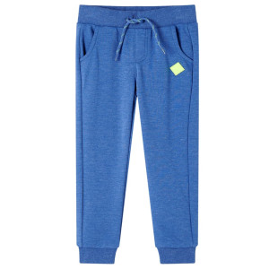 Pantalones de chándal para niños azul mélange 104 D