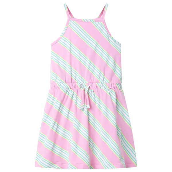 Vestido infantil sem mangas com cordão rosa 92 D