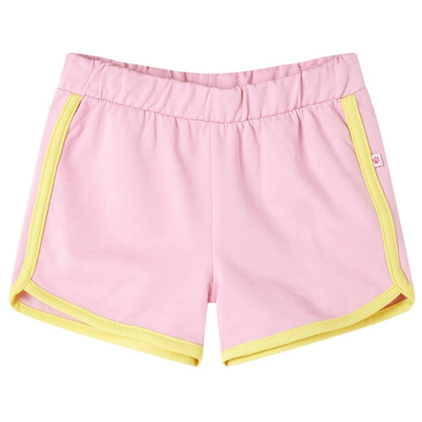 Shorts Infantil com Acabamento Rosa Brilhante 140 D