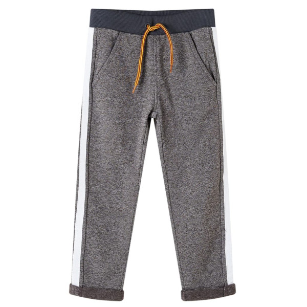 Pantalón de chándal infantil gris oscuro mélange 104 D