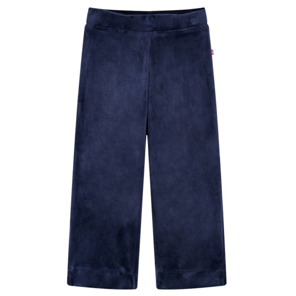 Calça infantil de veludo azul escuro 104 D