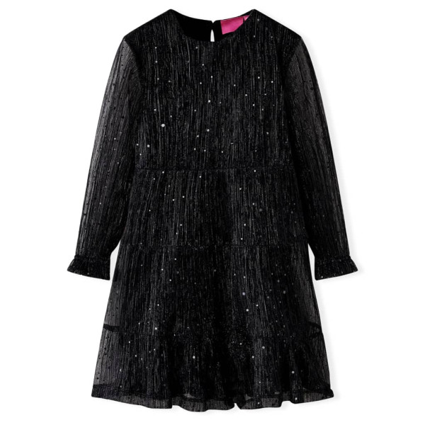 Vestido para niños de manga larga negro 92 D