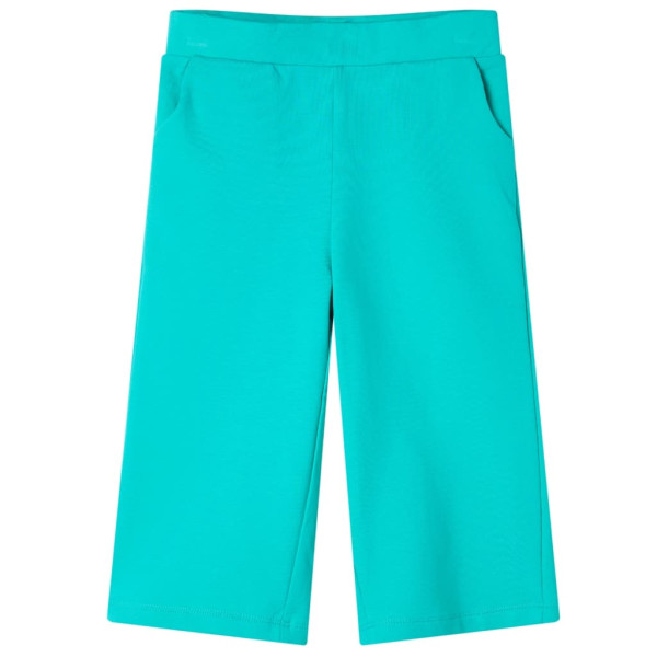 Pantalón infantil con perneras anchas verde menta 116 D