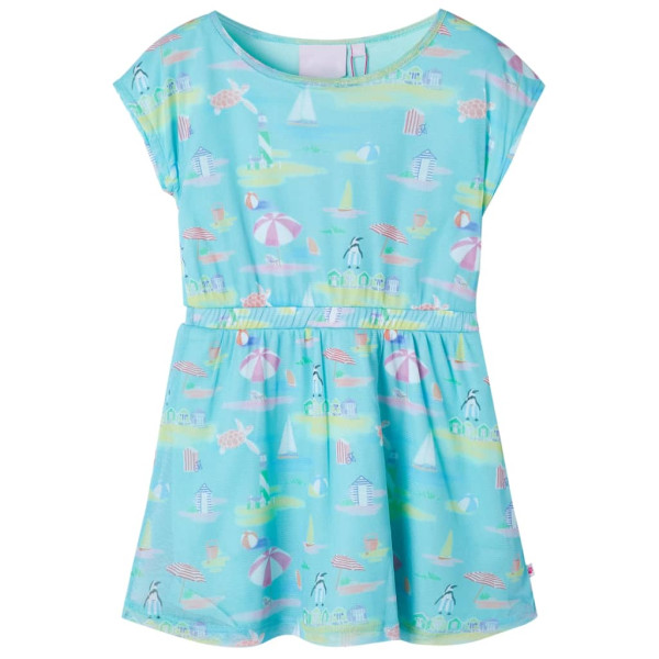 Vestido infantil color aguamarina claro 140 D