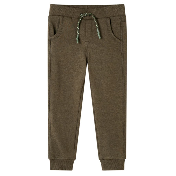 Pantalón de chándal infantil caqui mélange 92 D