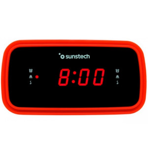 Despertador SUNSTECH FRD60 rojo D