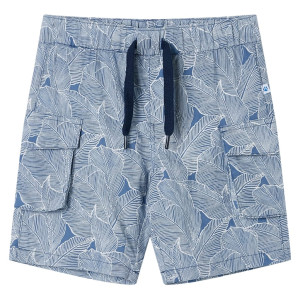 Shorts infantis com cordão azul escuro 140 D