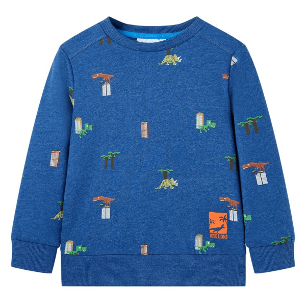 Sudadera para niños azul oscuro mélange 116 D