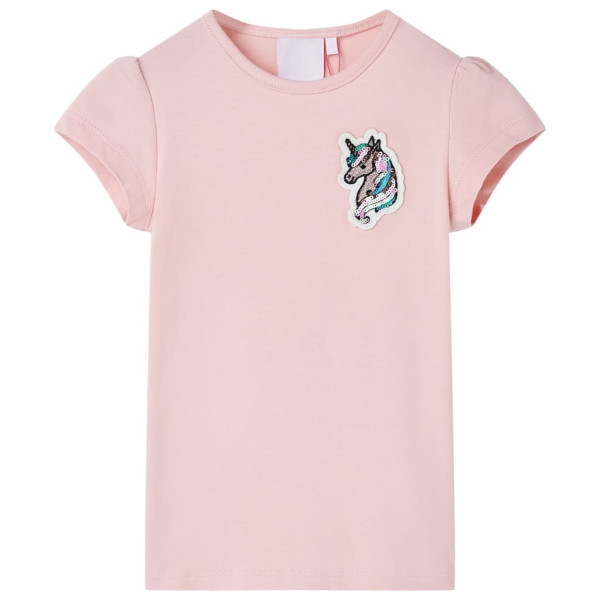 Camiseta de niños rosa claro 128 D